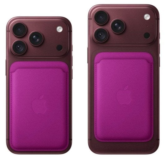 Cartera Apple FineWoven MagSafe para iPhone Magenta