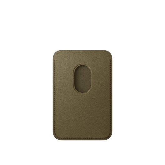 Cartera Apple MagSafe FineWoven para iPhone Oliva oscuro