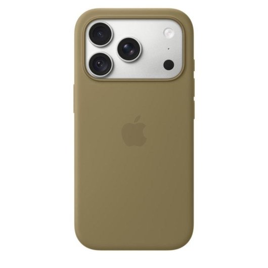 Custodia Apple Silicone con MagSafe Verde Oliva per iPhone 18 Pro