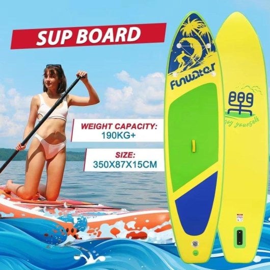 Tabla de paddle surf hinchable Funwater 350×86×15 cm 180 kg