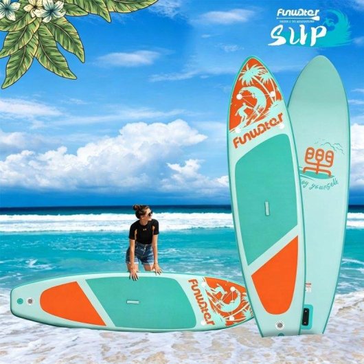 Tabla de SUP Funwater SUPFW28C Ancha y Estable 180 kg