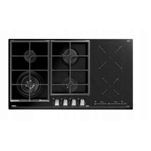 Placa de cocina mixta Teka JZC 96342 90 cm con 6 zonas de cocción