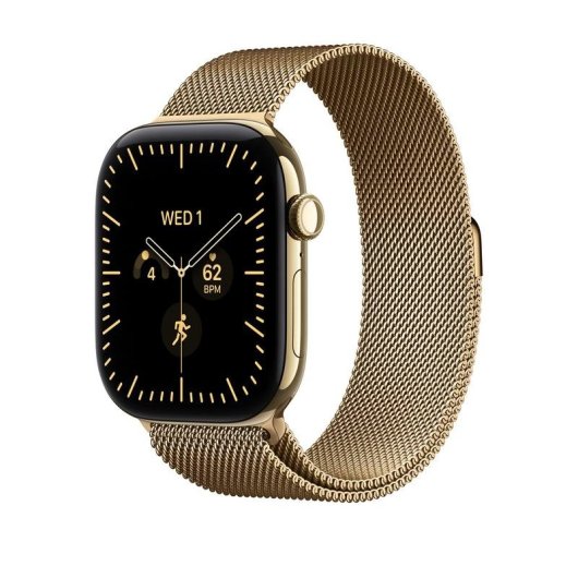 Bracelet Apple Milanese Loop Or brillant 46 mm S/M