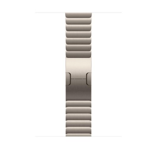 Bracelet Apple Watch acier inox 46 mm naturel fermeture butterfly