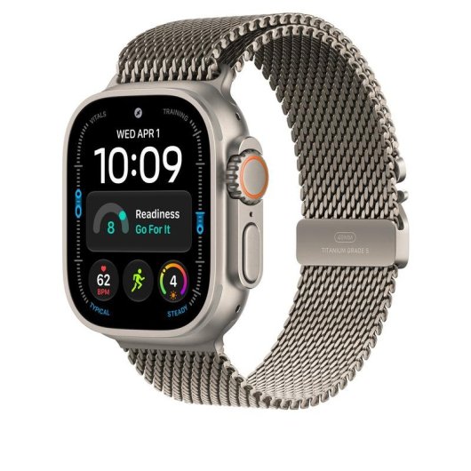 Bracelet Apple Milanese Loop Titane 49 mm léger et élégant
