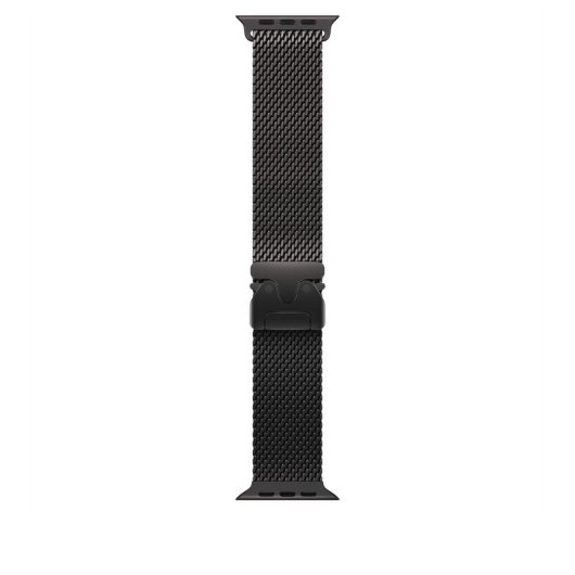 Bracelet Apple Milanese Loop Titanium Noir 49 mm Taille L