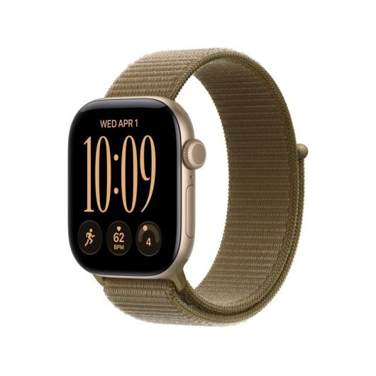 Bracelet sport Apple Watch Loop Vert Olive 42 mm léger et ajustable