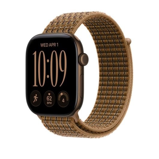Correa Apple Loop Sport Nylon 46mm Taille Unique Tartan Ocre Clair