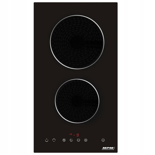 Piastra Vetroceramica MPM MPM-30-VCB-22/Y 2 Zone Pannello Tattile Nera