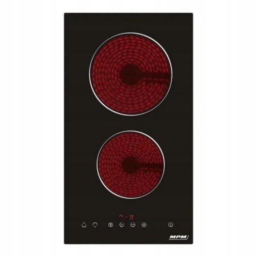 Piastra Vetroceramica MPM MPM-30-VCB-22/Y 2 Zone Pannello Tattile Nera