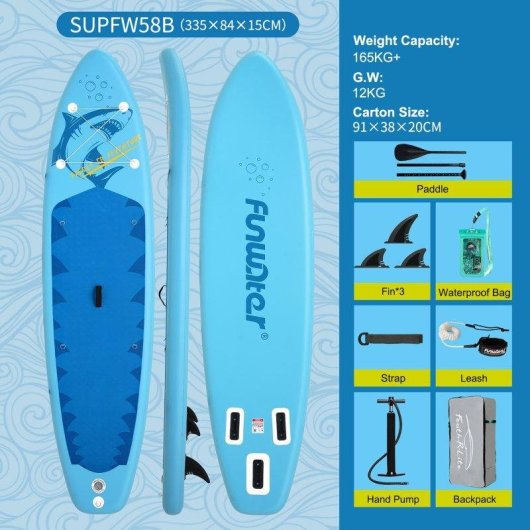 Tabla de Sup Funwater SUPFW58B 335×84×15 cm 165 kg