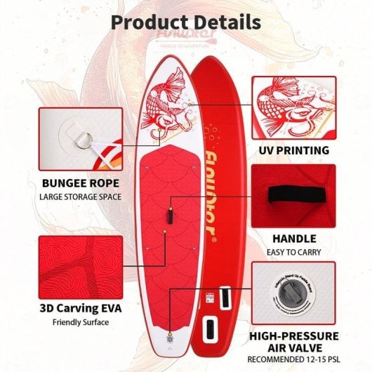 Tabla SUP hinchable Funwater 335×84×15 cm 165 kg
