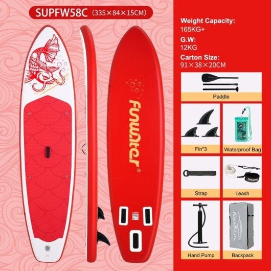 Tabla SUP hinchable Funwater 335×84×15 cm 165 kg