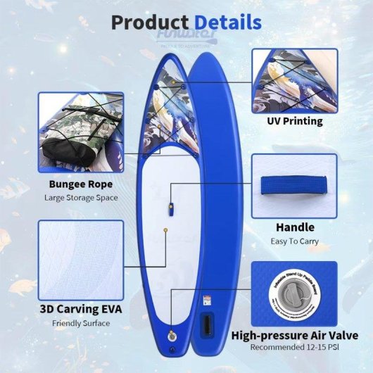 Tabla SUP Hinchable Funwater SUPFW53A 350×83 cm 180 kg Kit Completo