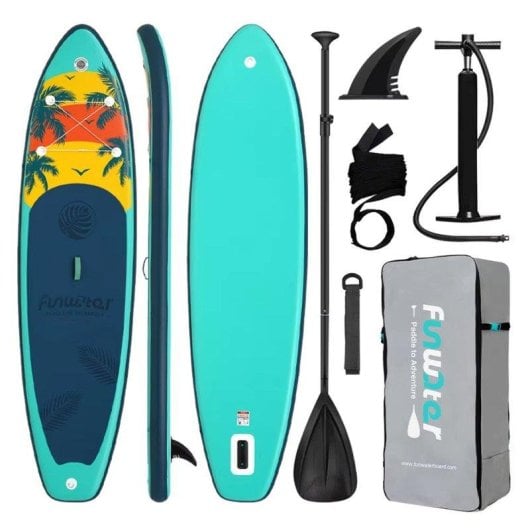Opblaasbaar Paddleboard Funwater SUPFW55A 335x83x15 cm 180 kg Groen