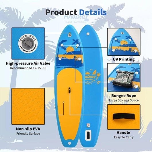 Tabla de paddle surf hinchable Funwater SUPFW31E 335 x 83 x 15 cm