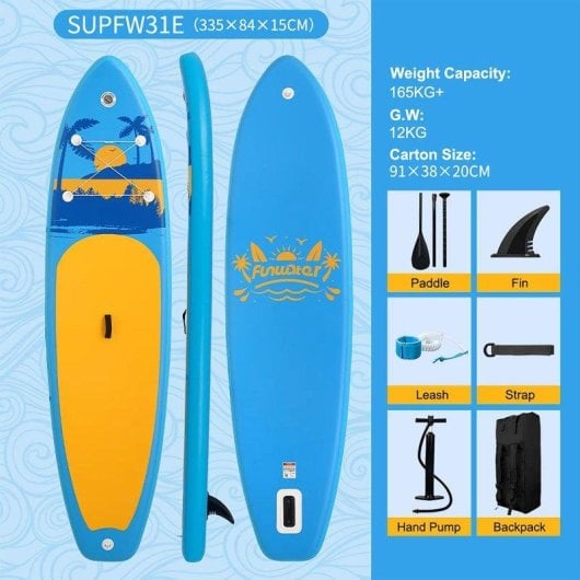 Tabla de paddle surf hinchable Funwater SUPFW31E 335 x 83 x 15 cm