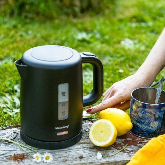 Hervidor Eléctrico Klausberg KB-9046 1 L 1100W Negro