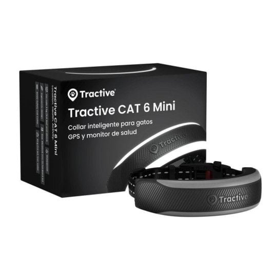 Rastreador GPS Tractive Cat 7 Black para gatos con vallas virtuales