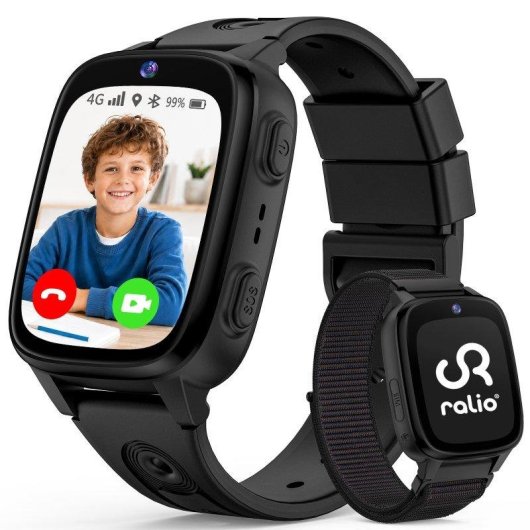 RAYOFI R5 Go 4G 1,83" Negro Correa Talla única para niños 5-12 años