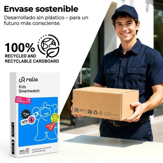 Rayofi R5 Plus 4G GPS 1,72" Azul Correa Silicona y Nylon Talla Única