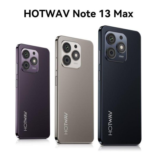 HOTWAV Note 13 Max 4G 6GB Nero 256GB 6,8" Fotocamera 48MP Dual SIM