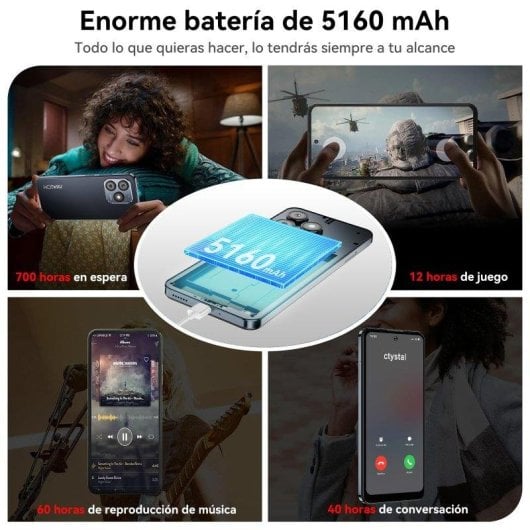 HOTWAV Note 13 Max 4G 6GB Nero 256GB 6,8" Fotocamera 48MP Dual SIM