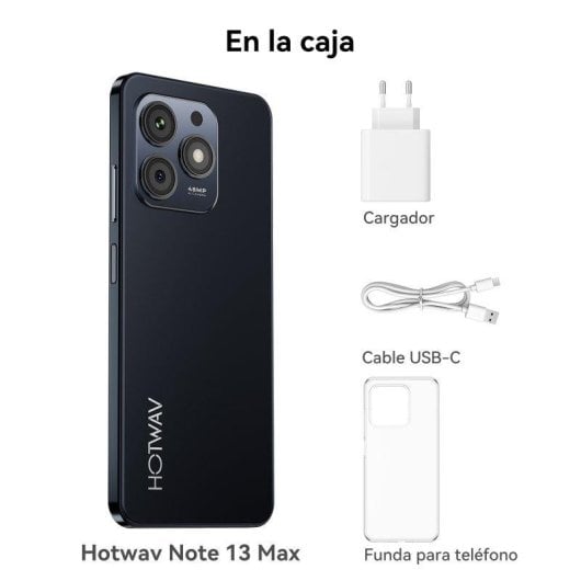HOTWAV Note 13 Max 4G 6GB Nero 256GB 6,8" Fotocamera 48MP Dual SIM