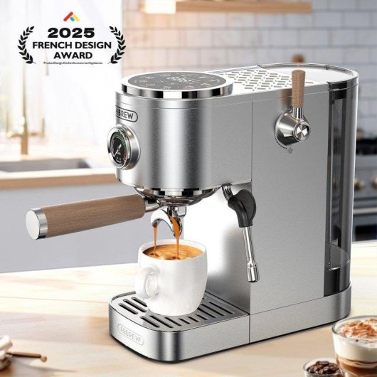 Espressomaschine Hibrew H13 20 Bar Touchscreen mehrere Modi Silber