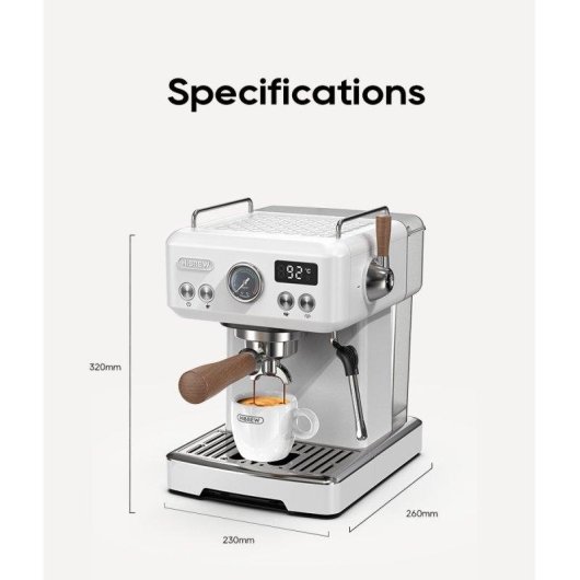 Cafetière expresso Hibrew H10 Plus 1,8L 20 Bars Contrôle PID Acier inox