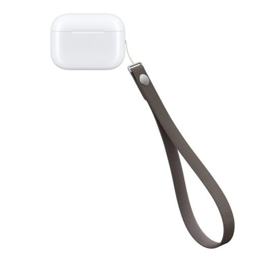 Correa de muñeca Apple para iPhone y AirPods Pro marrón topo