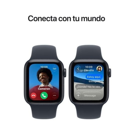 Apple Watch SE 3 GPS 40mm Caja de Aluminio Medianoche con Correa Deportiva Azul Marino S/M