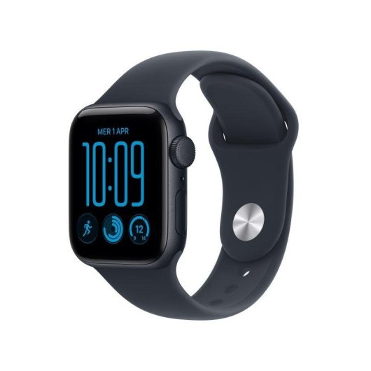 Apple Watch SE 3 GPS 40mm Caja de Aluminio Medianoche con Correa Deportiva Azul Marino M/L