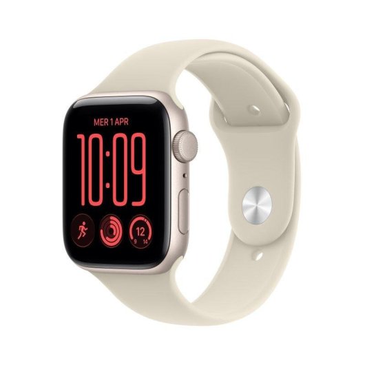 Apple Watch SE 3 GPS 44mm Caja de Aluminio Blanco Estrella con Correa Deportiva Arena M/L