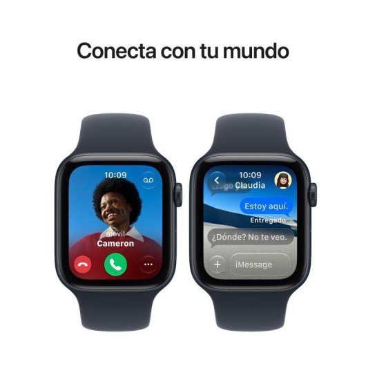 Apple Watch SE 3 GPS 44mm Caja de Aluminio Medianoche con Correa Deportiva Azul Marino S/M
