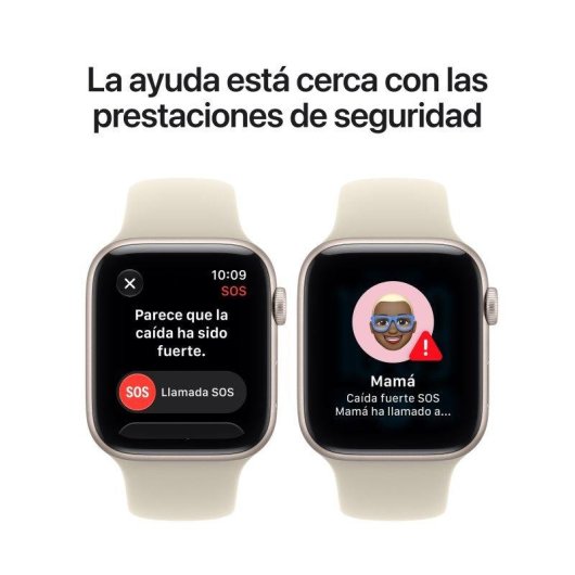 Apple Watch SE 3 GPS 44mm Caja de Aluminio Medianoche con Correa Deportiva Azul Marino M/L