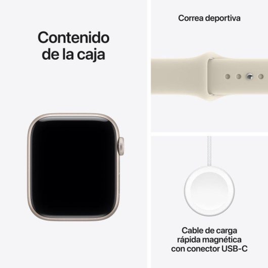 Apple Watch SE 3 GPS + Cellular 44mm Alluminio Beige con Cinturino Sportivo M/L