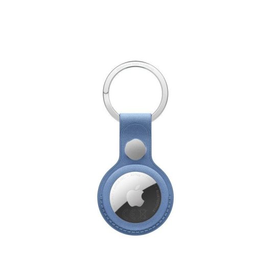 Porta-chaves Apple FineWoven para AirTag Azul Wildflower