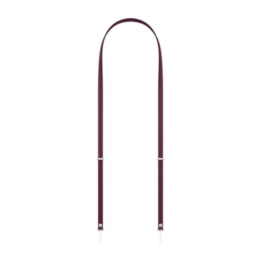 Sangle Crossbody Apple élégante en polyester recyclé bordeaux