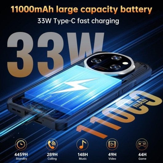 Oukitel WP55 Pro 5G 16GB Noir 512GB 6,6" Étanche