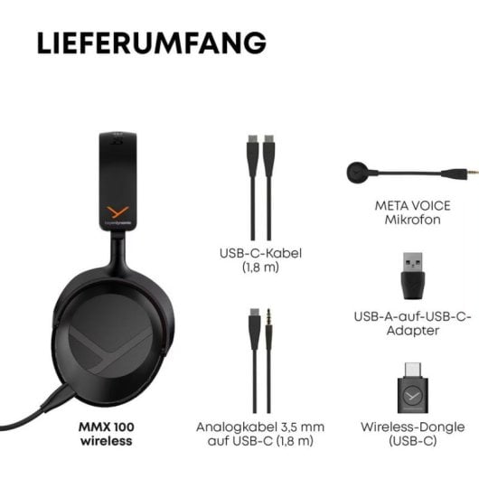 Casque Beyerdynamic MMX 100 sans fil Bluetooth Over Ear pour gaming PC blanc