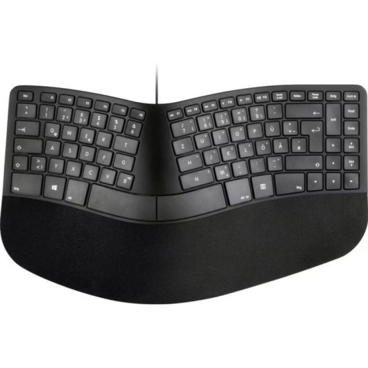 Tastiera Matias FK313PC-DE ergonomica con cavo USB QWERTZ tedesco