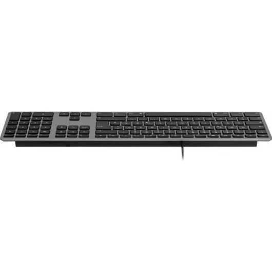 Teclado Matias FK318CB-DE mecánico aluminio Space Grau QWERTZ Alemania