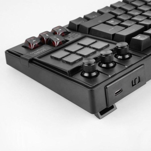 Teclado Mars Gaming MK-MASTER mecánico TKL con SmartDeck LCD y switches hot-swap francés
