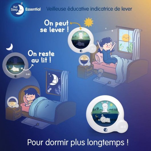 Luz nocturna para niños Pabobo Angecare 3 en 1 con indicador día/noche