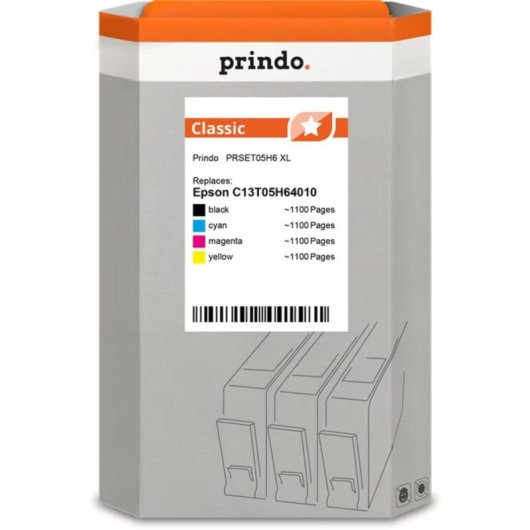 Cartucho de tinta multipack Prindo Classic XL Epson WorkForce Pro WF-3820DWF