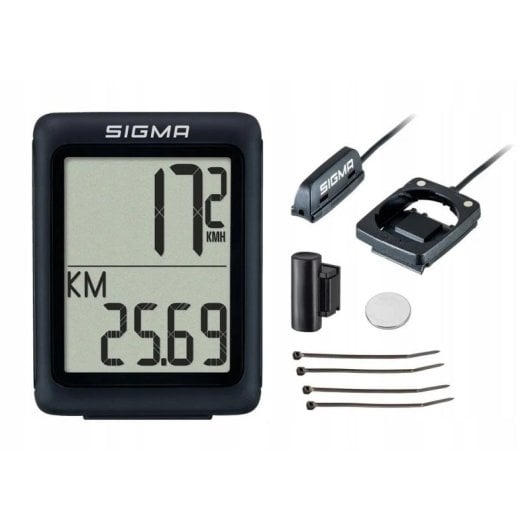 Compteur velo Sigma BC 5.0 WR 1,7 pouces avec cable