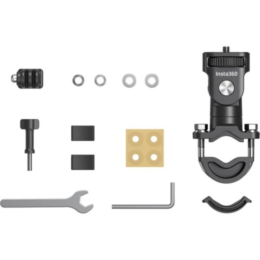 Soporte para cámara de motocicleta Insta360 U-Bolt Mount Negro