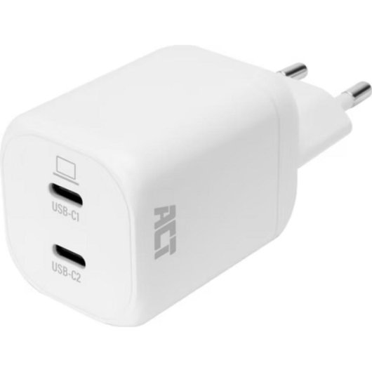 Cargador USB-C ACT AC2175 100 W GaN blanco