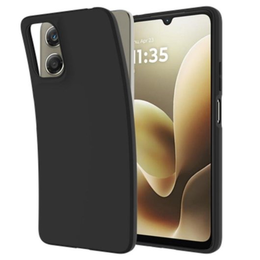 Funda para móvil Just in Case Cover TPU Schwarz für Motorola Moto G06 / G06 Power